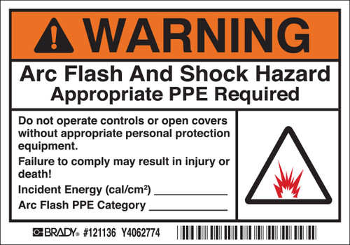 Brady Label - 121136