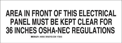 Brady Label - 122863