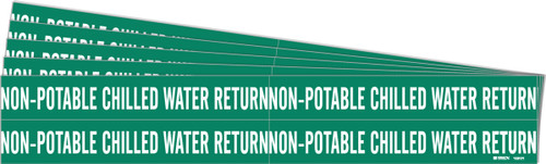 106121-PK - 7" x 1.125" Brady Label (White on Green) (Pack of 5 Cards)