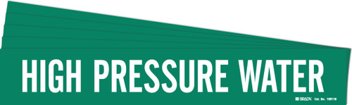 106116-PK - 14" x 2.25" Brady Label (White on Green) (Pack of 5 Cards)