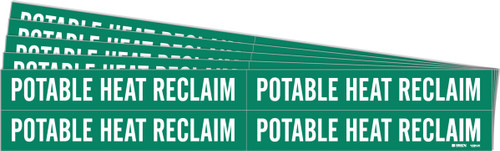 106141-PK - 7" x 1.125" Brady Label (White on Green) (Pack of 5 Cards)