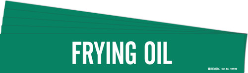 106112-PK - 14" x 2.25" Brady Label (White on Green) (Pack of 5 Cards)