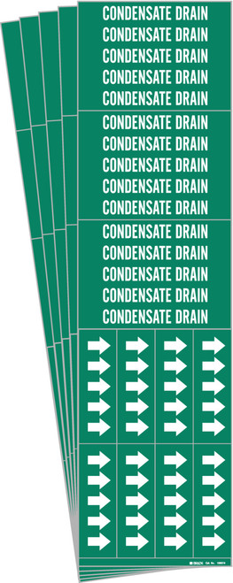 106074-PK - 2.75" x 2.25" Brady Label (White on Green) (Pack of 5 Cards)