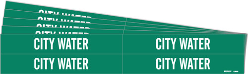 106069-PK - 7" x 1.125" Brady Label (White on Green) (Pack of 5 Cards)