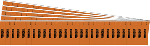 108471-PK - 2.25" x 0.5" Brady Label (Black on Orange) (Pack of 5 Cards)