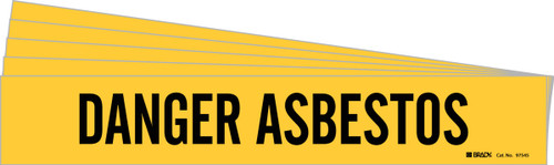 97545-PK - 14" x 2.25" Brady DANGER ASBESTOS Pipe Marker