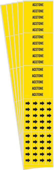 7000-3C-PK - 2.75" x 2.25" Brady Label (Black on Yellow) (Pack of 5 Cards)