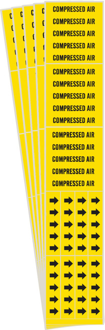 7058-3C-PK - 2.75" x 2.25" Brady Label (Black on Yellow) (Pack of 5 Cards)