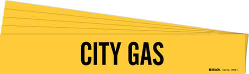 7053-1-PK - 14" x 2.25" Brady Label (Black on Yellow) (Pack of 5 Cards)