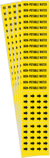 7203-3C-PK - 2.75" x 2.25" Brady Label (Black on Yellow) (Pack of 5 Cards)