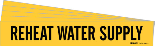 8803-1-PK - 14" x 2.25" Brady Label (Black on Yellow) (Pack of 5 Cards)