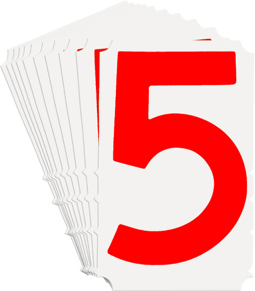 5160P-5 - 2.938" x 4" Brady Label (Red) (Pack of 10 Labels)