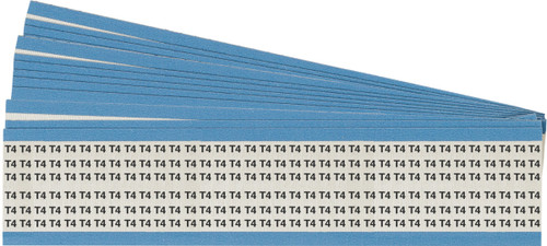 HH-T4-PK - 0.25" x 1.5" Brady Label (Black on White) (Pack of 25 Cards)