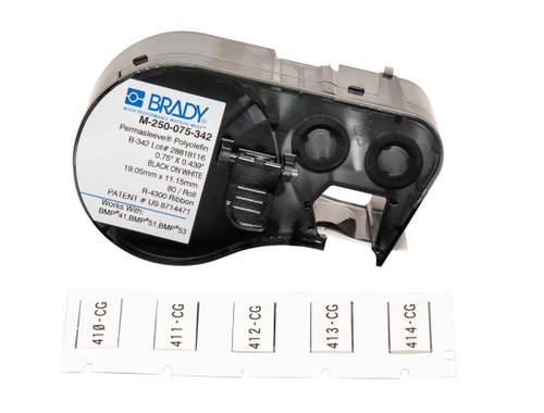 Brady PermaSleeve Series Label - M-250-075-342