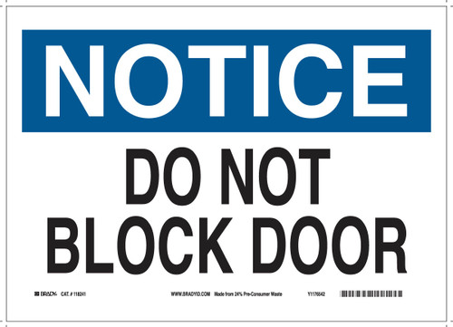 118241-BRADY - Brady Label (Sign)