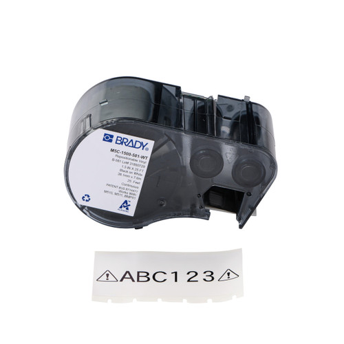 M5C-1500-581-WT Brady  Label - Image1
