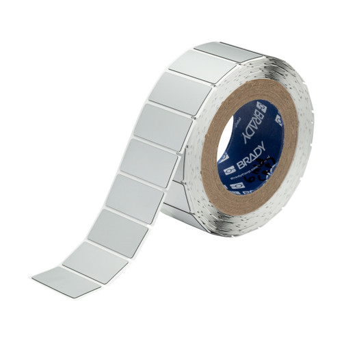 THTEP-173-593-.5SL Brady Raised Panel Polyester Circular Hole with Notch Push Button Label - Image1