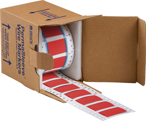 Brady PermaSleeve Marker Label - 3PS-750-2-RD-S
