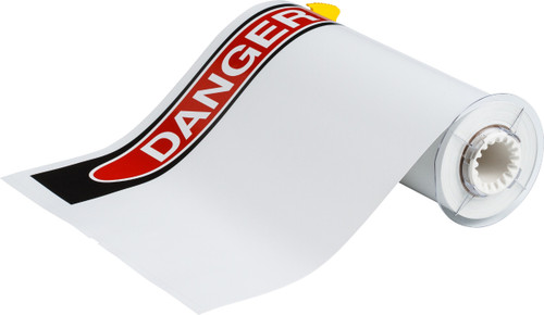 140890 - 14" x 10" Brady Label (Black, Red on White)