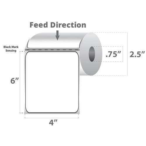 4" x 6" Paper Label (Case) - RD-4-6-105-075