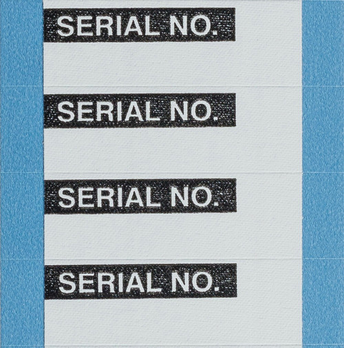 WOAF-34-PK - 1.5" x 0.5" Brady Aluminum Foil Serial No Write-On Labels Label