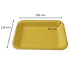 Pack x 500 D14 Yellow Trays (216 x 178 x 20mm)