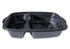 Case x 200 Large Casserole style 1,000ml 2 Compartment Microwavable base