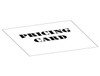 Case x 2,500 white pricing cards 7.5"x 3" ( 190 x 75mm )