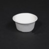 Pack x  20 x 2oz  55ml white Bagasse Disposable Portion tub