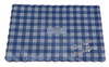 Pack x 100 36 x 24cm Blue Gingham Embossed Placemats