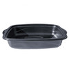 Case x 200 Large Casserole style 1,000ml Microwavable Black base 