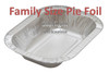Pack x 140 Large Family Pie Foil 215 x 155 x 42