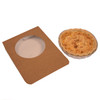 Pack x 50 Cardboard Kraft Flan window Boxes  ( 44 x 175 x 175mm )