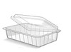 750ml Clear or Black microwavable container and lids