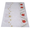 Pack x 10 Christmas  90cm x 90cm Damask Wipe Clean table covers Xmas Party