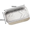 1/3 Gastronorm Aluminium Foil Food Containers Including LIDs - size 314 x 156 x 43mm Pack x 50