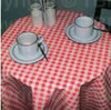 Pack x 25 Wipe Clean Red Gingham 90 x 88cm Tablecovers