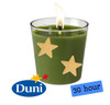 Duni Christmas Switch & Shine Glass candle holder 30hr burn Green & Gold each