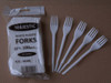 Pack 100  White disposable Forks 