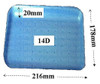 1,000 -D14 Blue eps LINSTAR SOAKER trays (216 x 178 x 20mm)