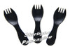 Black salad sporks pack of 50