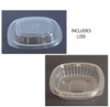 Pack x 25  Square Clear Microwaveable 135 x 135 x 30 container 8oz INCLUDING LID