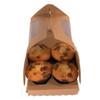 Pack x 20 4 cupcake Cardboard Brown Cake box with window