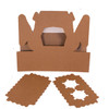 Pack x 20  Twin Kraft Cardboard Cupcake Boxes