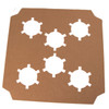 Pack x 50 6 cupcake Cardboard Brown Cake box with window