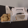 Pack x 10  Twin  Cardboard White Cupcake Boxes