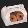  Pack x 10 4 cupcake Cardboard White Cake box with window