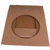 Pack x 5 Cardboard 12 Cupcake box Kraft with window 300 x 300 x 75mm