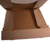 Pack x 5 Cardboard 12 Cupcake box Kraft with window 300 x 300 x 75mm