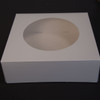 Pack x 100 6 cupcake Cardboard White Cake box with window